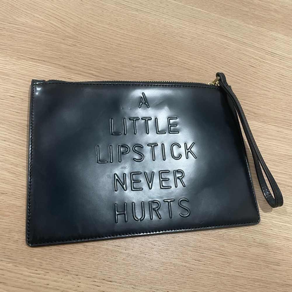 Lulu Guinness black clutch